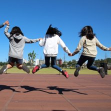 Children jumping